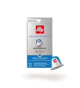 10 Capsule Illy per macchine Nespresso - Decaffeinato Dek Alluminio