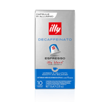 10 Capsule Illy per macchine Nespresso - Decaffeinato Dek Alluminio