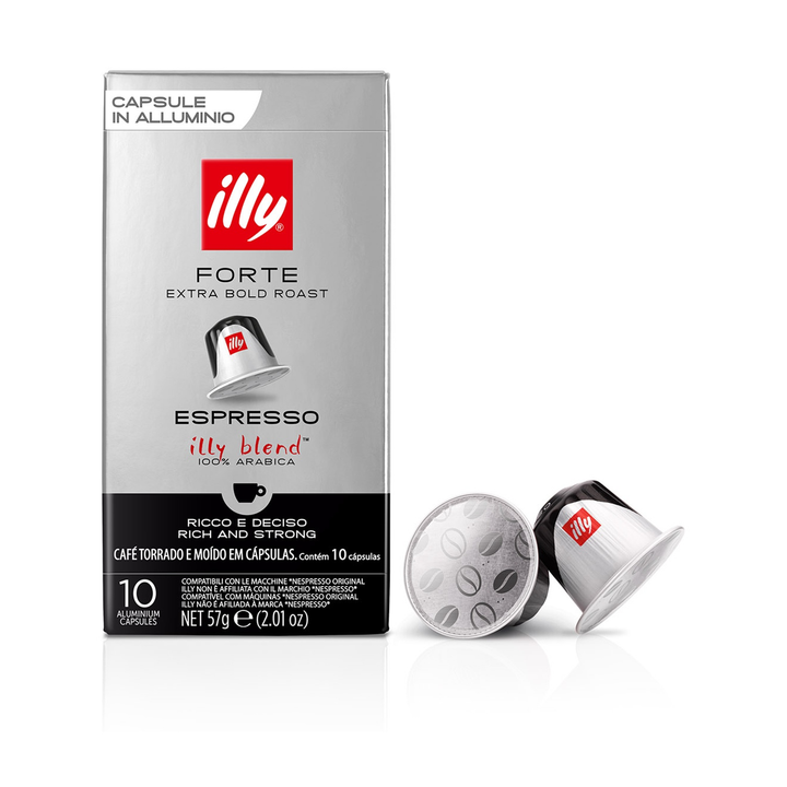10 Capsule Illy per macchine Nespresso - Forte