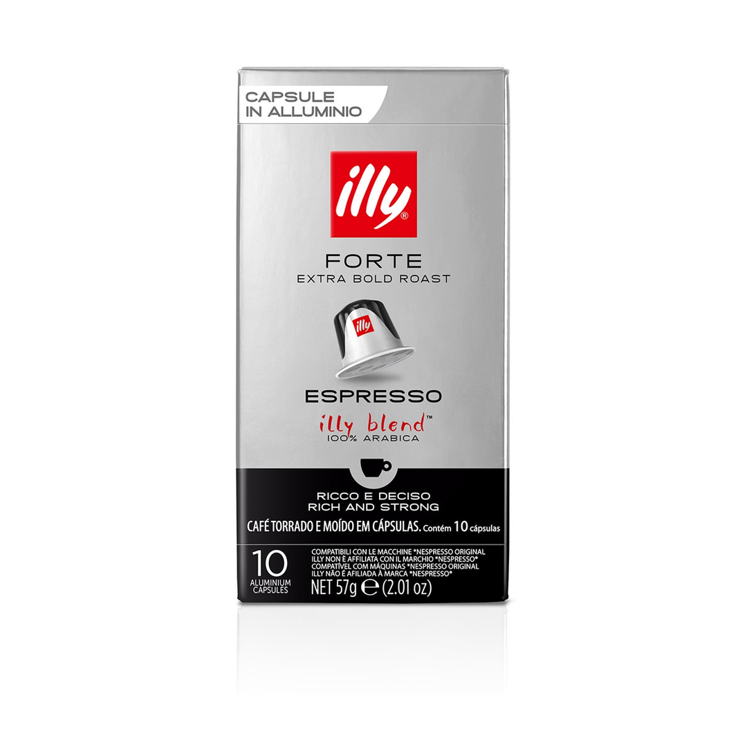 10 Capsule Illy per macchine Nespresso - Forte