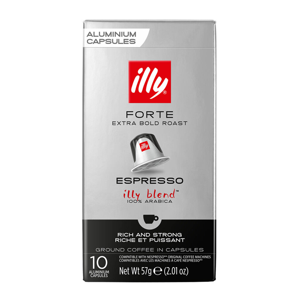 10 Capsule Illy per macchine Nespresso - Forte