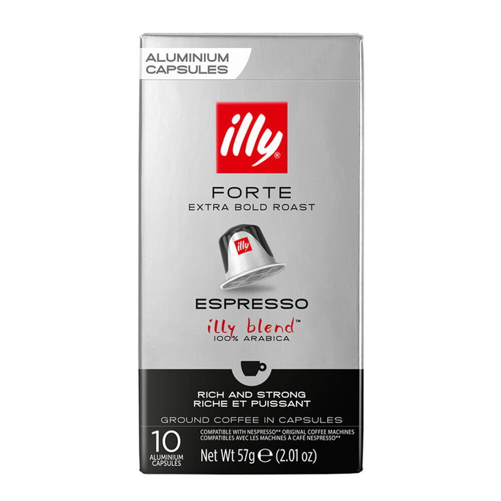 10 Capsule Illy per macchine Nespresso - Forte