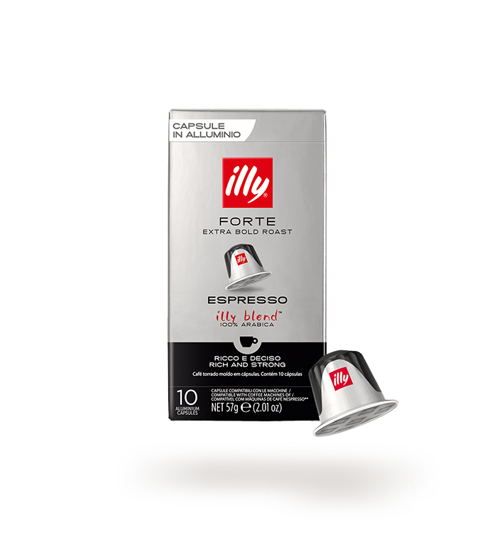 10 Capsule Illy per macchine Nespresso - Forte