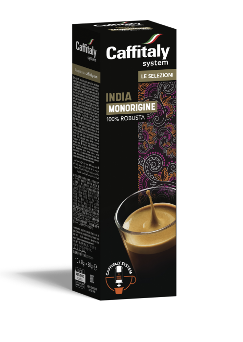 Capsule Caffè Monorigine India 100% Robusta - Aroma Intenso e Gusto Deciso