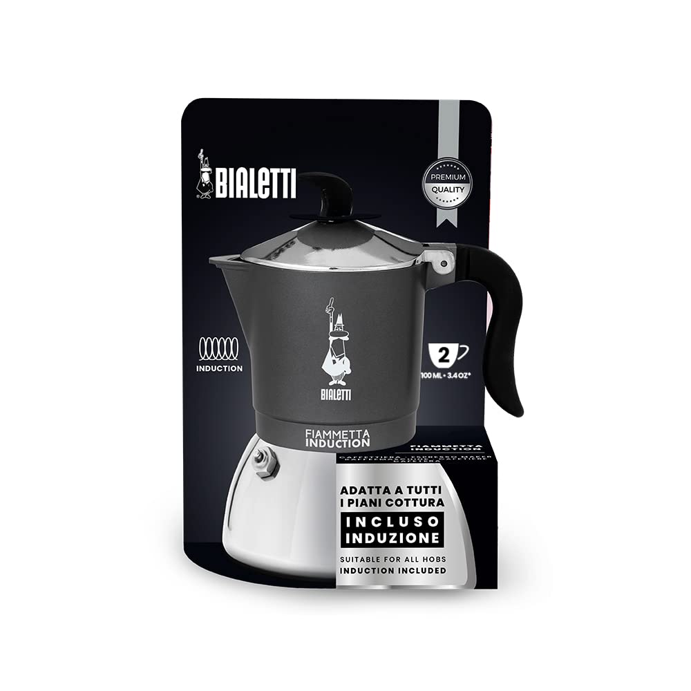 Fiammetta Induction Bialetti - Moka da 2 tazze per piani a Induzione