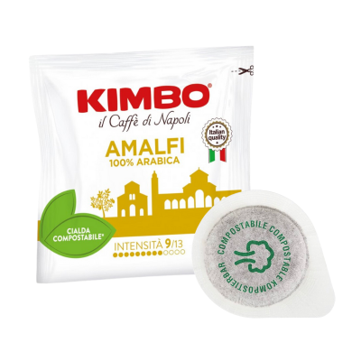Kimbo Il caffè di Napoli Amalfi - 100 Cialde per macchine da caffè espresso a cialde Ese 44mm