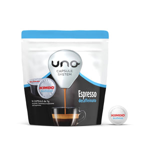 16 Kimbo - Capsule Uno System Espresso Decaffeinato