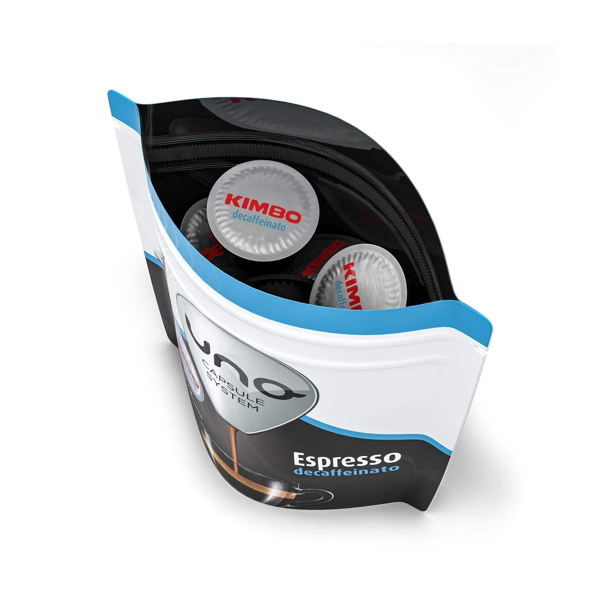 16 Capsule Caffè Kimbo Uno System Espresso Decaffeinato