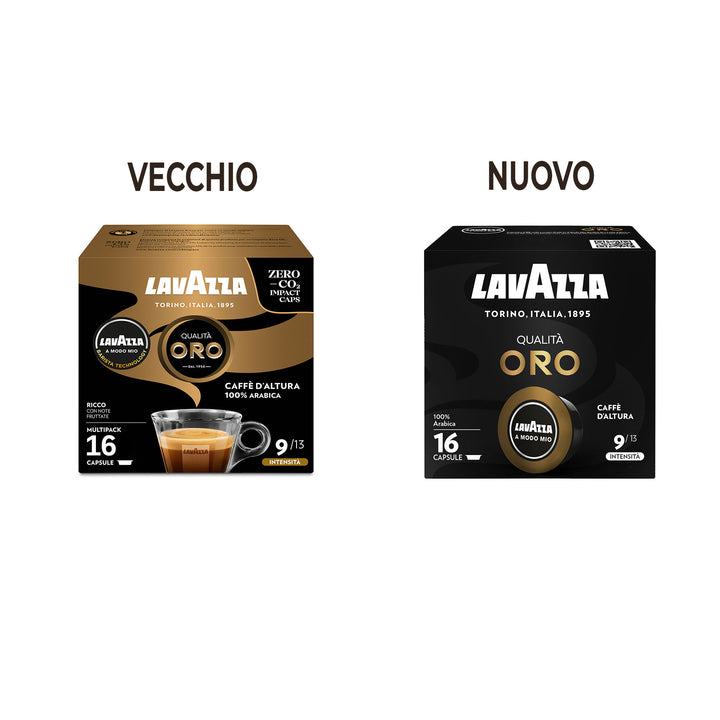 16 Capsule Lavazza A Modo Mio - Qualità Oro caffè D'altura
