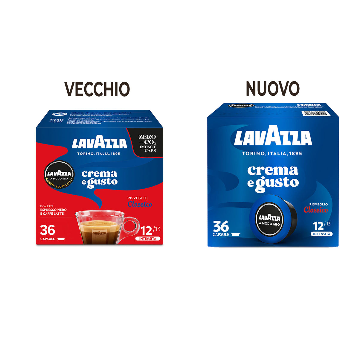 36 Capsule Lavazza A Modo Mio - Crema e Gusto Classico