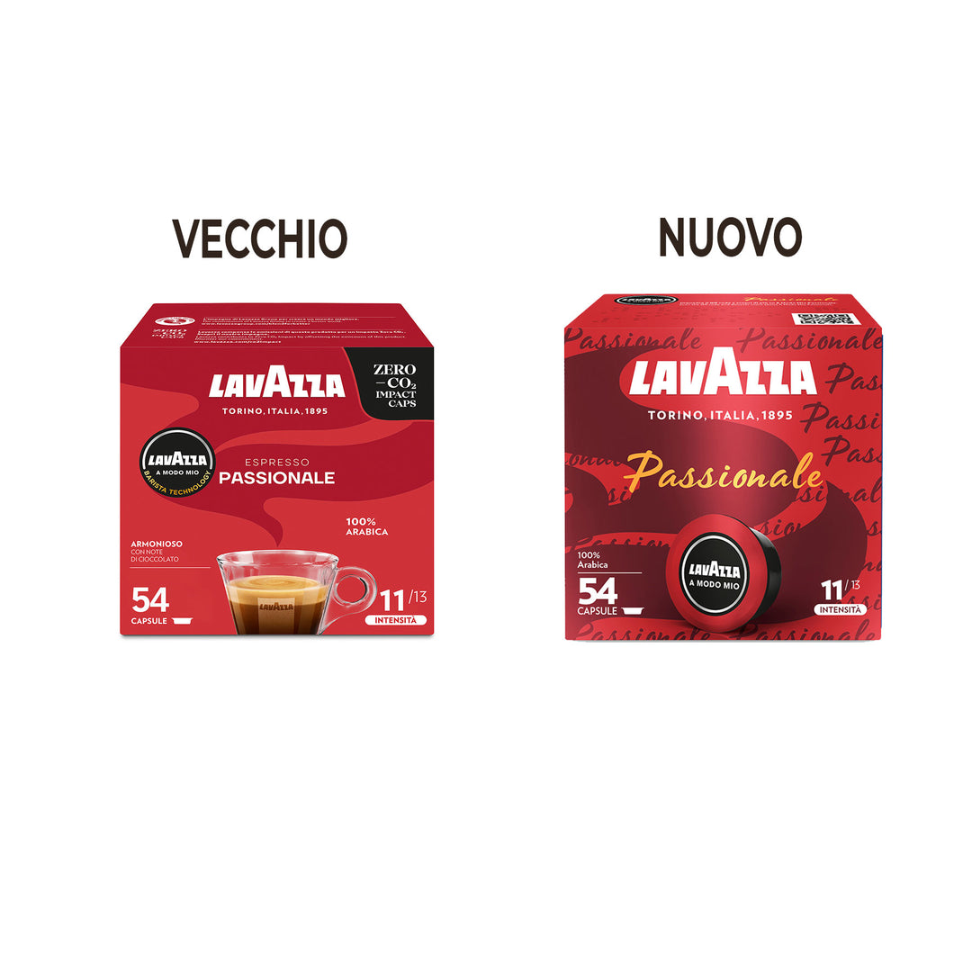 54 Capsule originali Lavazza A Modo Mio - Espresso Passionale
