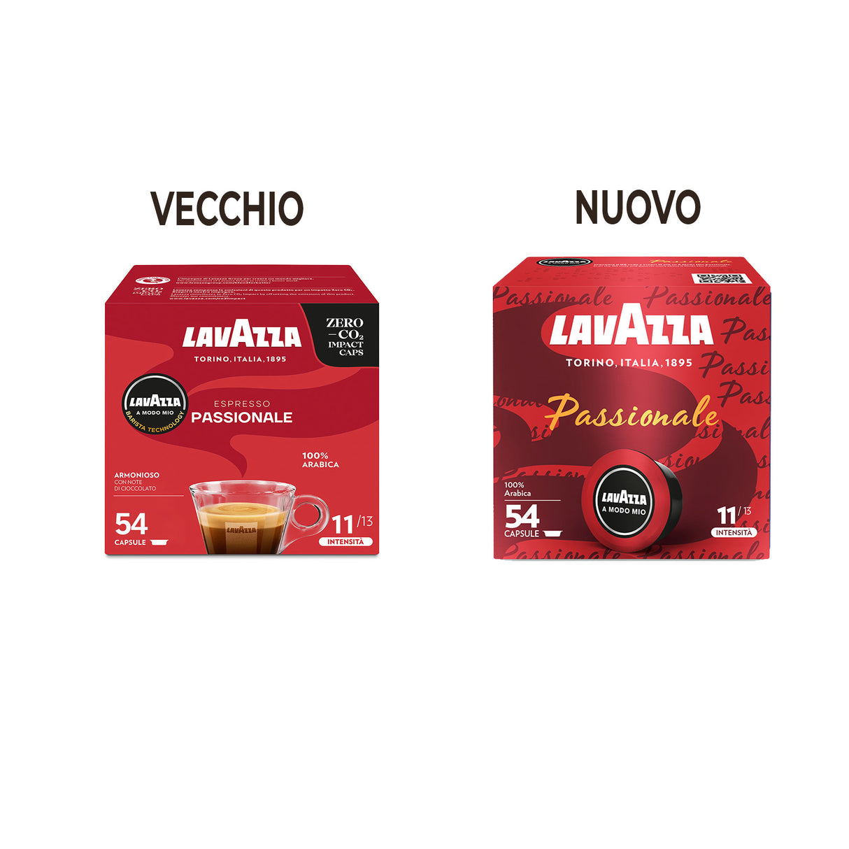54 Capsule originali Lavazza A Modo Mio - Espresso Passionale
