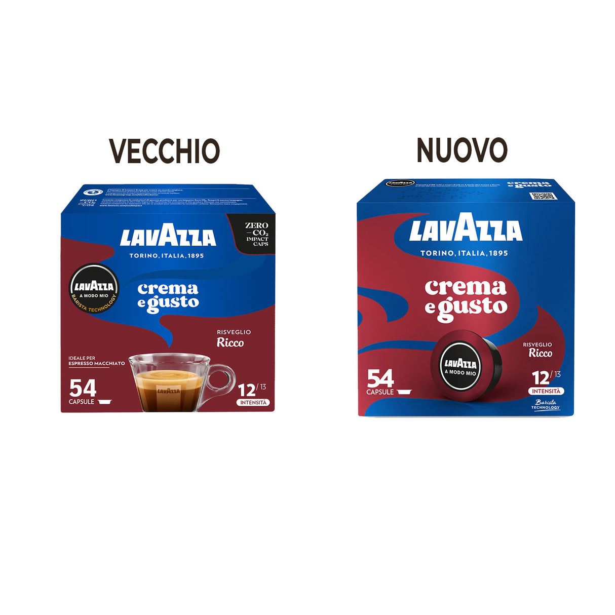 54 Capsule Lavazza A Modo Mio - Crema e Gusto Ricco