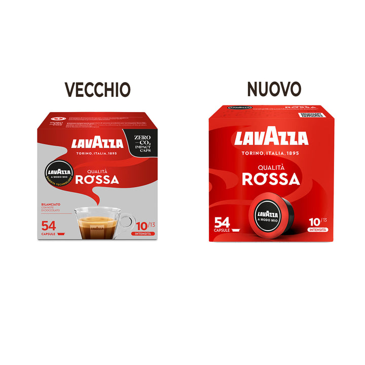54 Capsule Lavazza A Modo Mio Espresso originali - Qualità Rossa