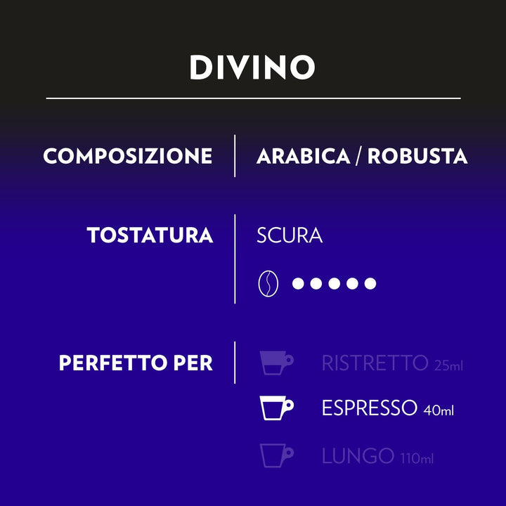 Capsule Lavazza A Modo Mio Divino – Espresso Vellutato con Note di Cacao e Frutta Esotica