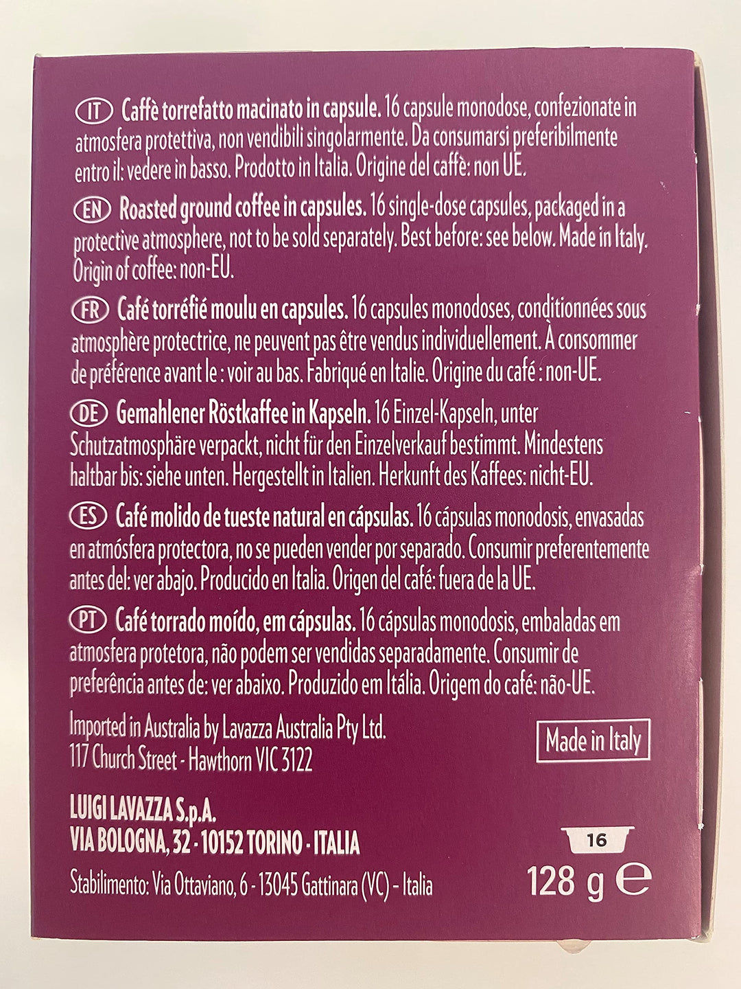 Capsule Lavazza A Modo Mio Lungo Dolce – Espresso Lungo 100% Arabica con Note Floreali e Fruttate