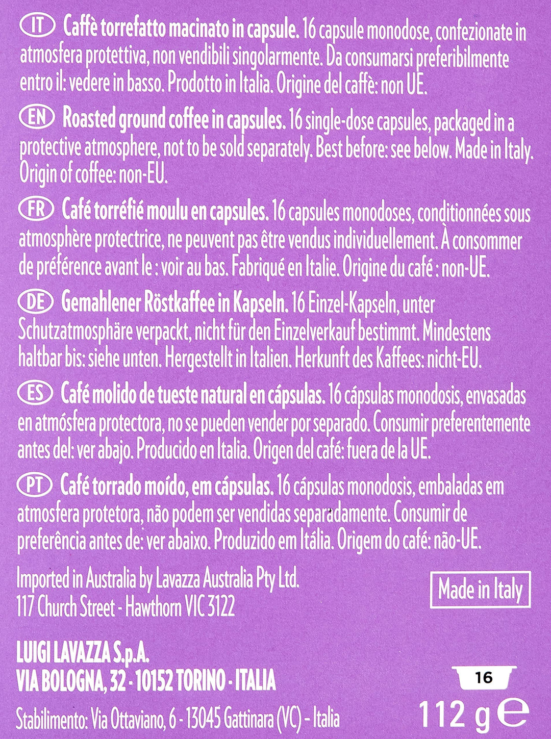 Capsule Lavazza A Modo Mio Soave – Espresso Leggero e Floreale 100% Arabica