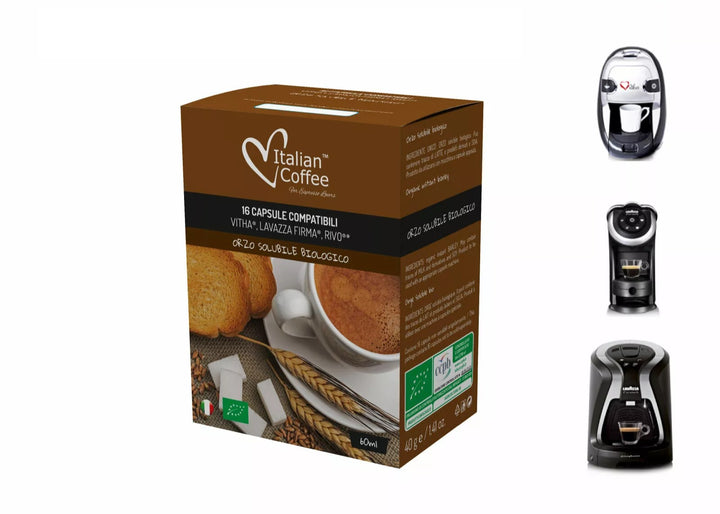 16 capsule Orzo solubile biologico compatibili Lavazza Firma