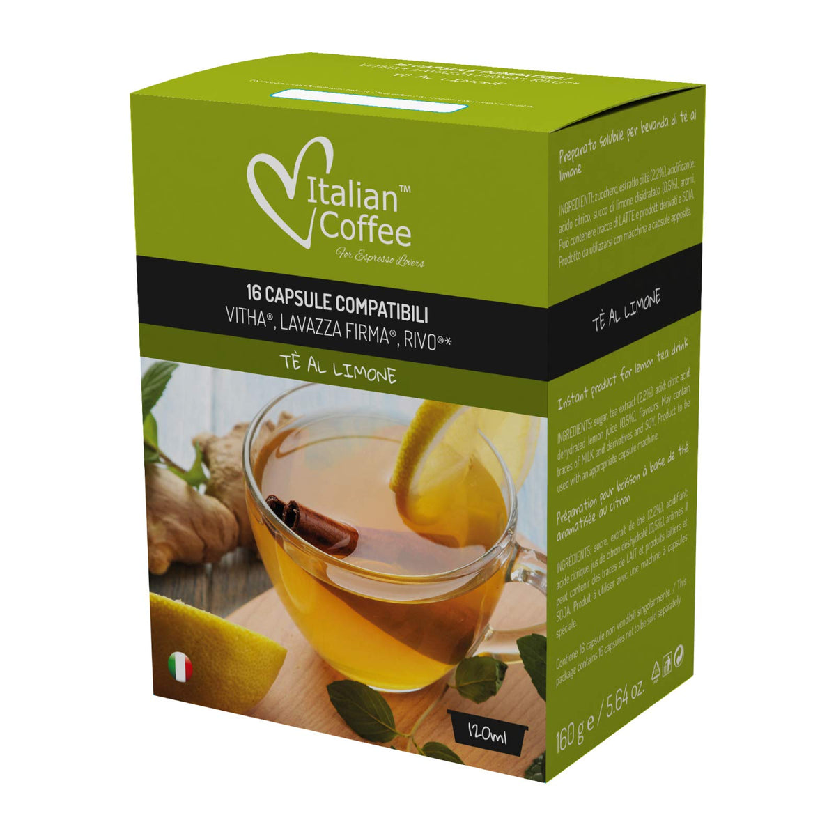 16 capsule Tè al Limone compatibili Lavazza Firma Italian Coffee