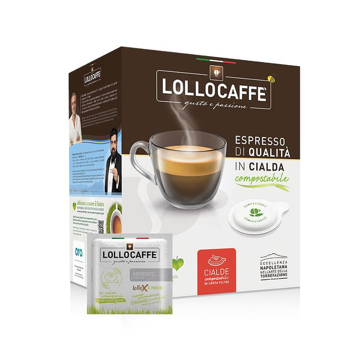 150 Cialde Ese 44mm Lollo Caffè Espresso Argento