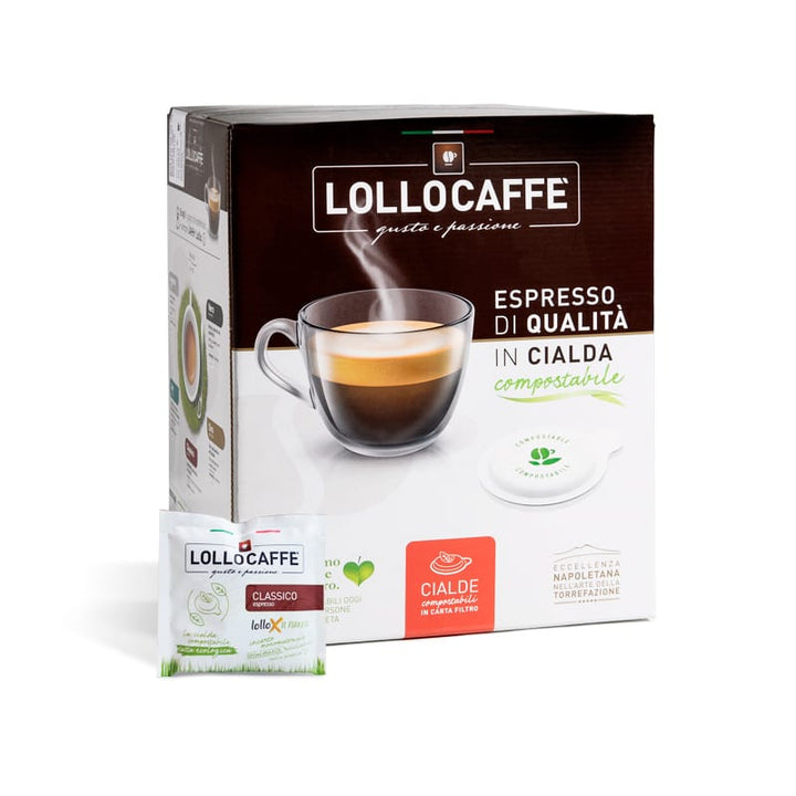 150 Cialde Lollo Caffè Compatibili Ese 44mm miscela Classica