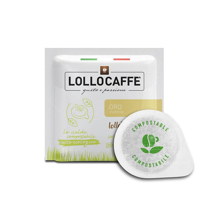 150 Cialde Ese 44mm Espresso Oro Lollo Caffè