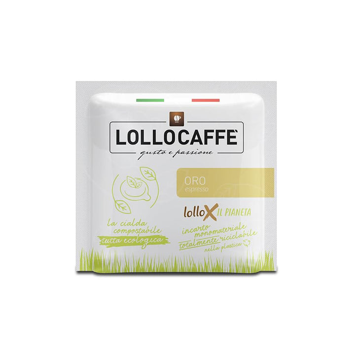 150 Cialde Ese 44mm Espresso Oro Lollo Caffè