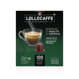 100 Capsule Caffè Lollo Classico Compatibili Nespresso