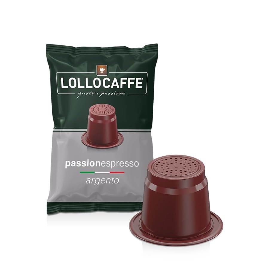 100 Capsule Lollo Passionespresso Argento Compatibili Nespresso