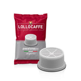 100 Capsule Lollo Argento Compatibili Espresso Point PassioneJoy