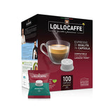 100 Capsule Dek Caffè Lollo PassioneJoy compatibili con Espresso Point