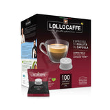 100 Capsule Nero Caffè Lollo Passionejoy Compatibili Espresso Point