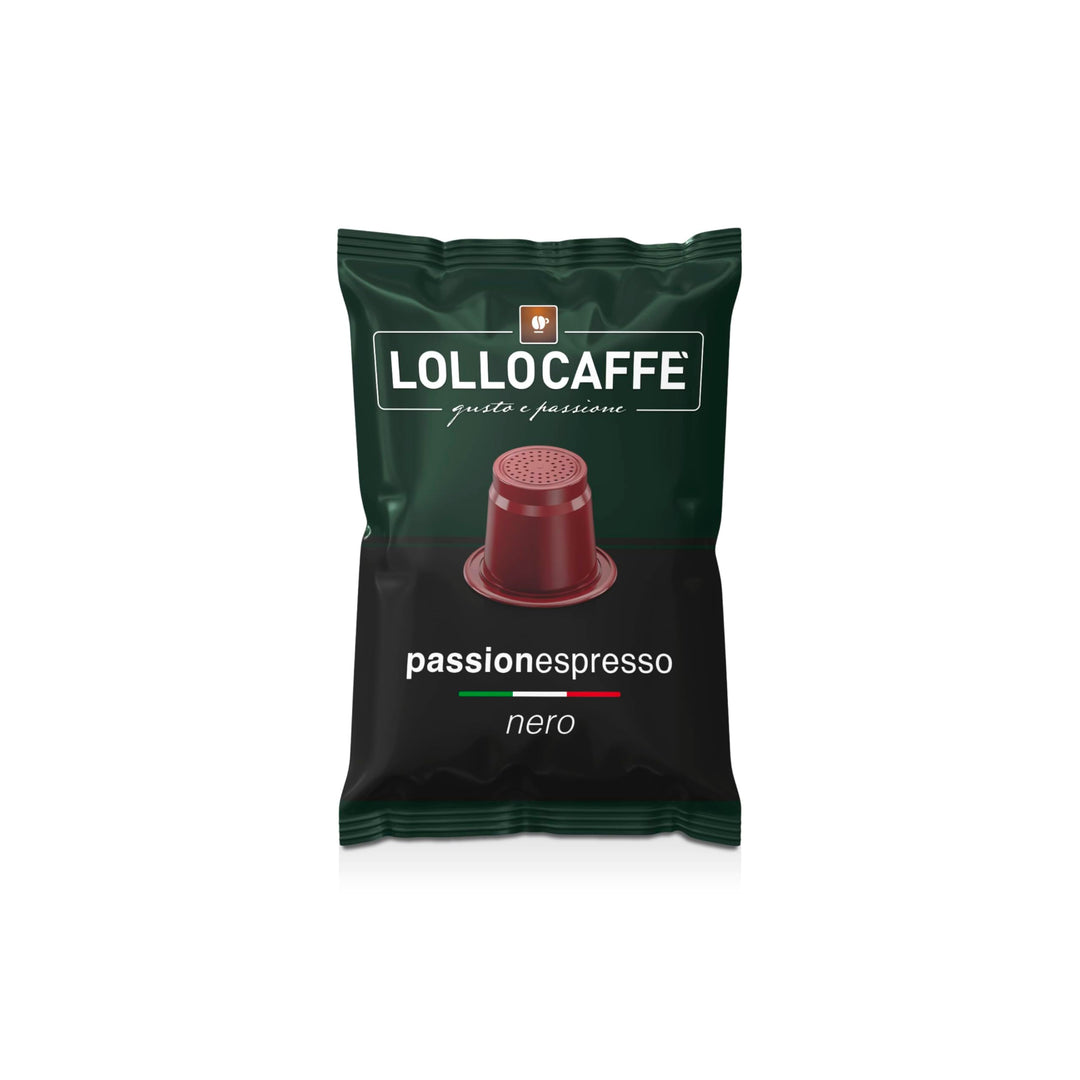 100 Capsule Lollo Caffè Nero Compatibili Nespresso