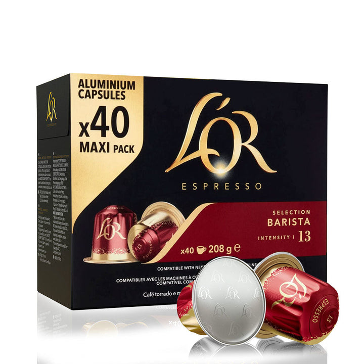 L'OR Barista Selection - Confezione da 40 Capsule Compatibili Nespresso