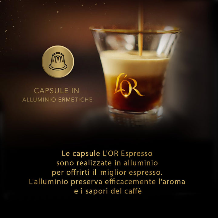 L'OR Espresso Forza - Confezione da 40 Capsule Compatibili Nespresso