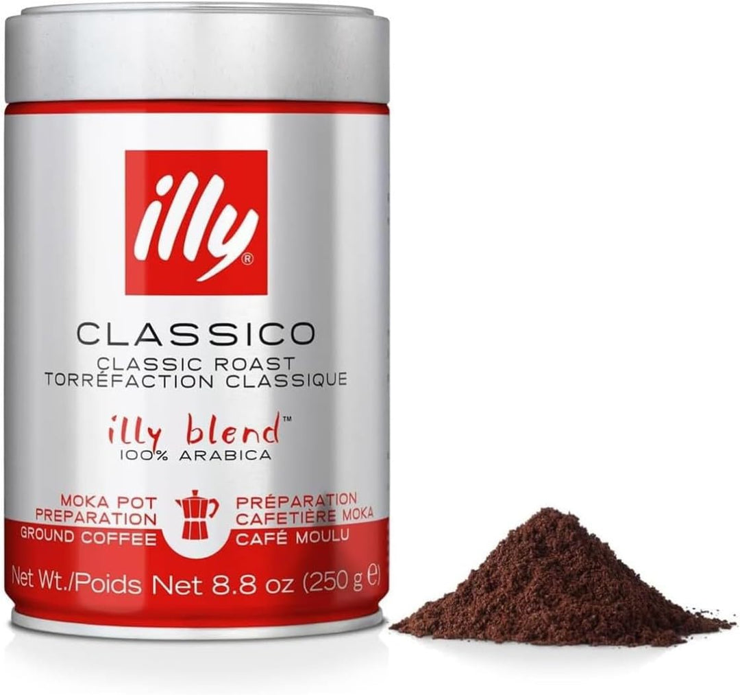 250g Illy Caffè Macinato per Moka Tostato Classico