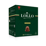 100 Capsule Lollo Caffè PassioNespresso Argento Compatibili Nespresso