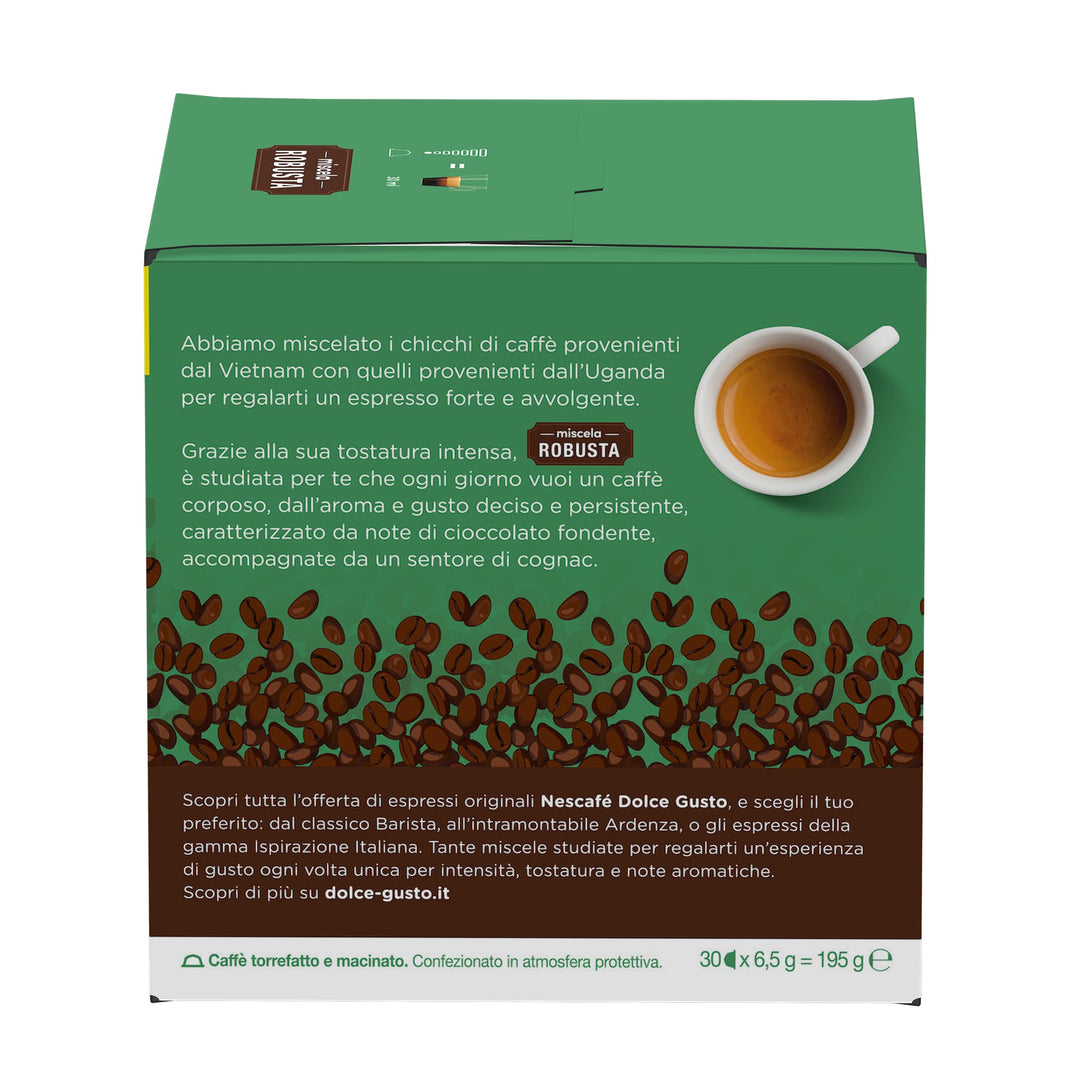 30 Capsule Caffè Nescafé Dolce Gusto - Miscela Espresso Robusta