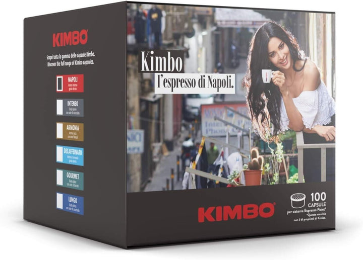 100 Capsule Kimbo Napoli Compatibili Lavazza Espresso Point