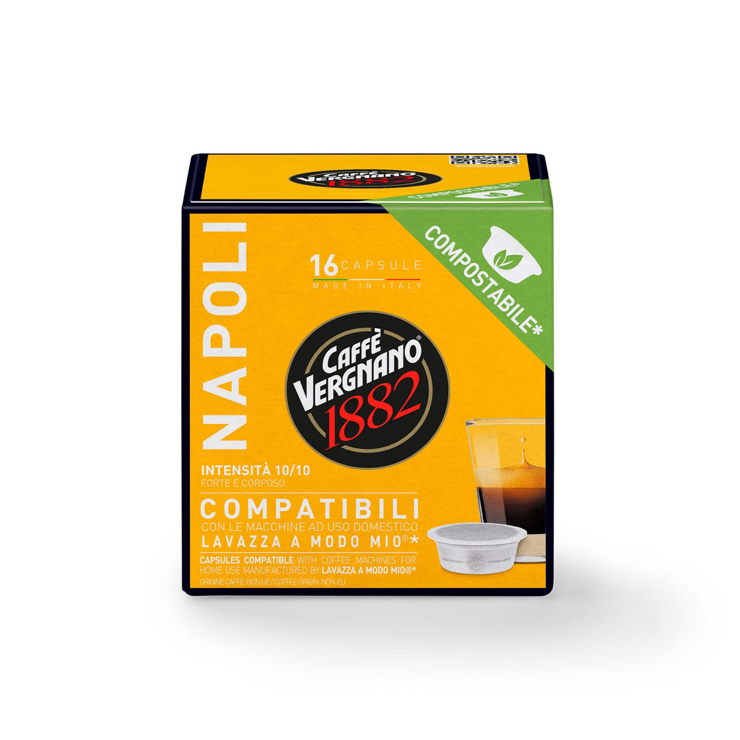 16 Capsule caffè Compatibili Lavazza A Modo Mio Napoli