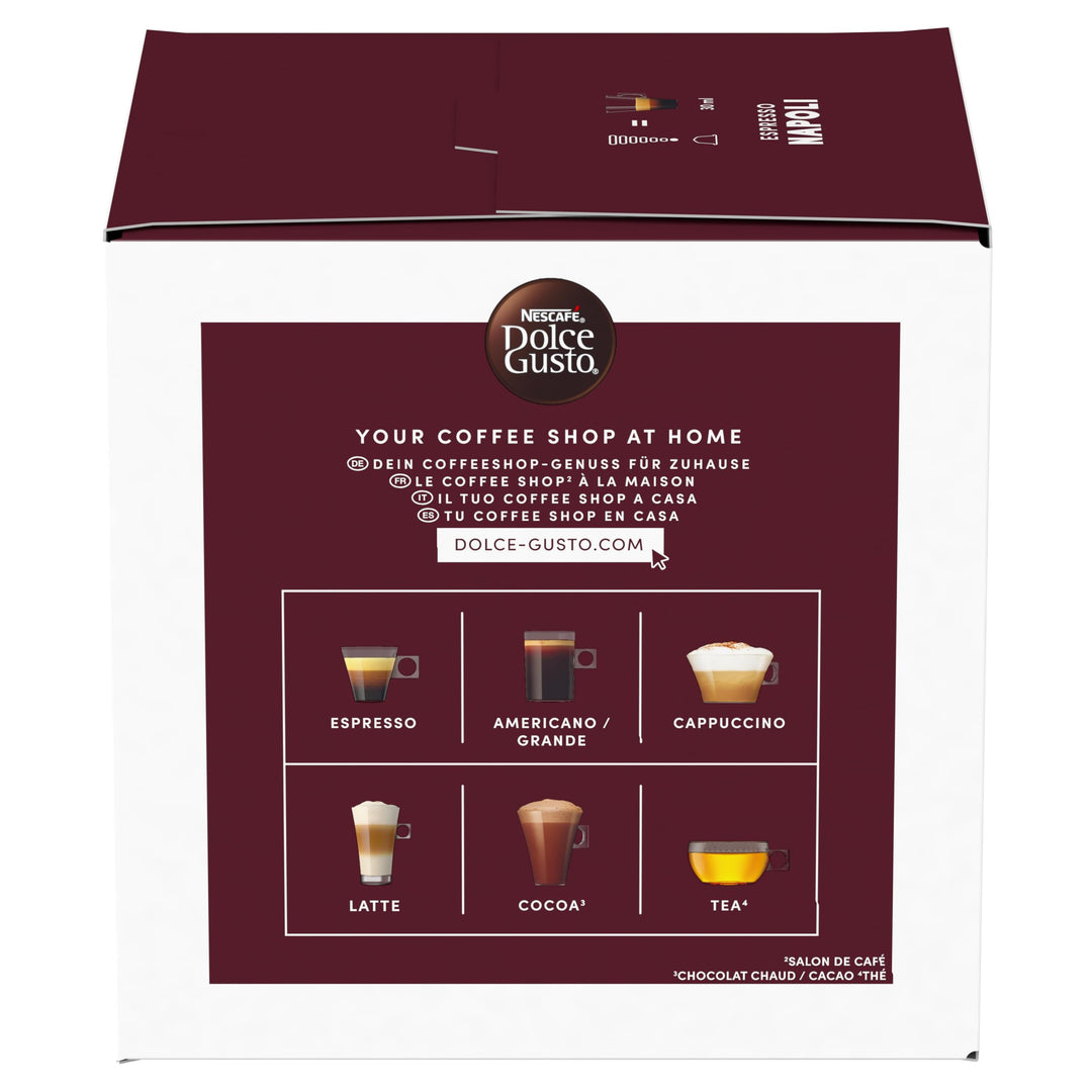 90 Capsule Nescafé Dolce Gusto - Ispirazione Italiana Espresso Napoli Maxiformato