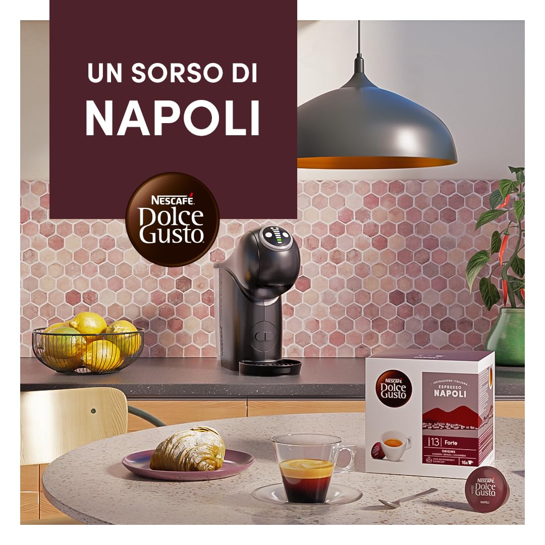 90 Capsule Nescafé Dolce Gusto - Ispirazione Italiana Espresso Napoli Maxiformato