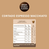 Nescafé Dolce Gusto Caffè Cortado - 16 Capsule per Dolce Gusto