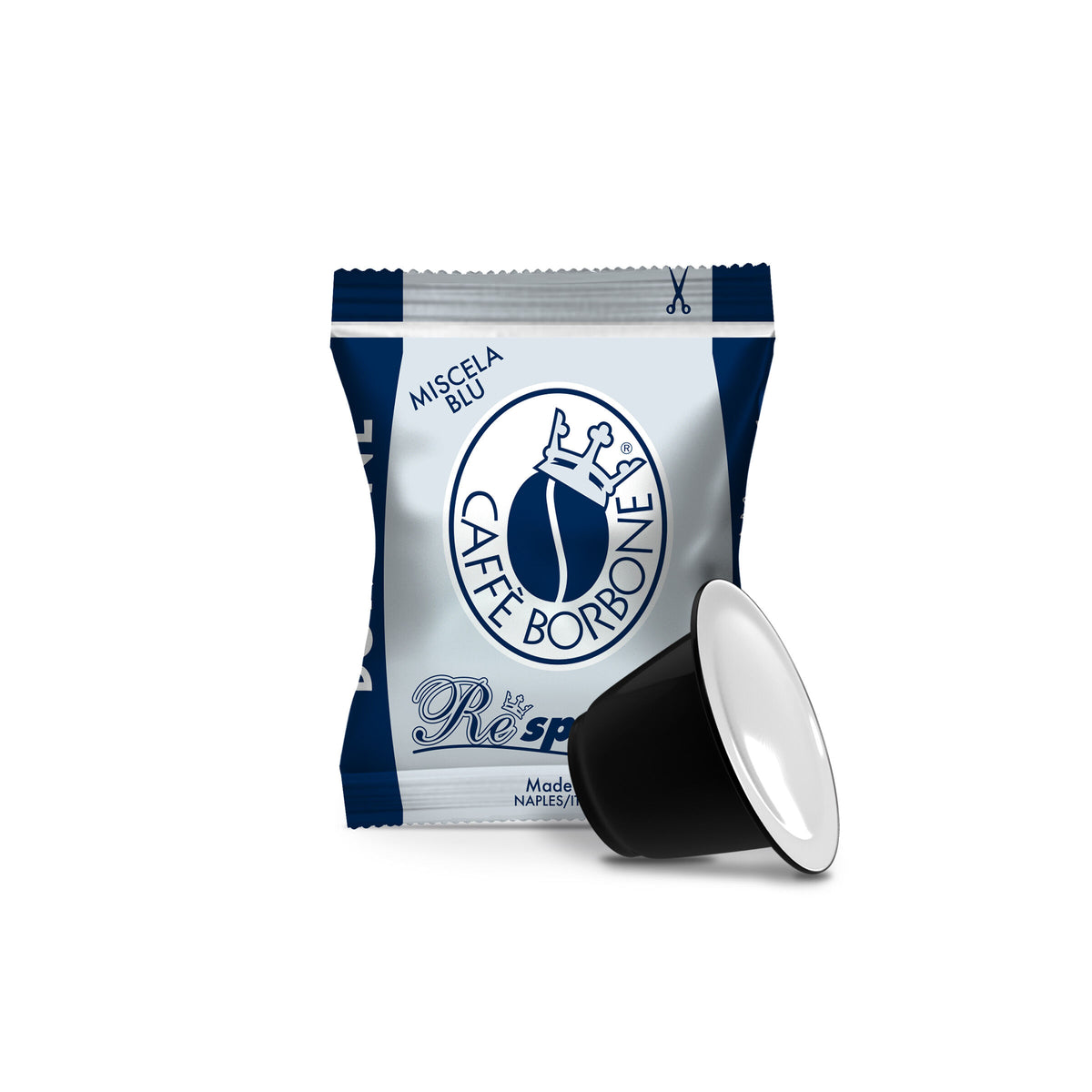 50 Capsule Borbone Respresso Blu Compatibili con Nespresso