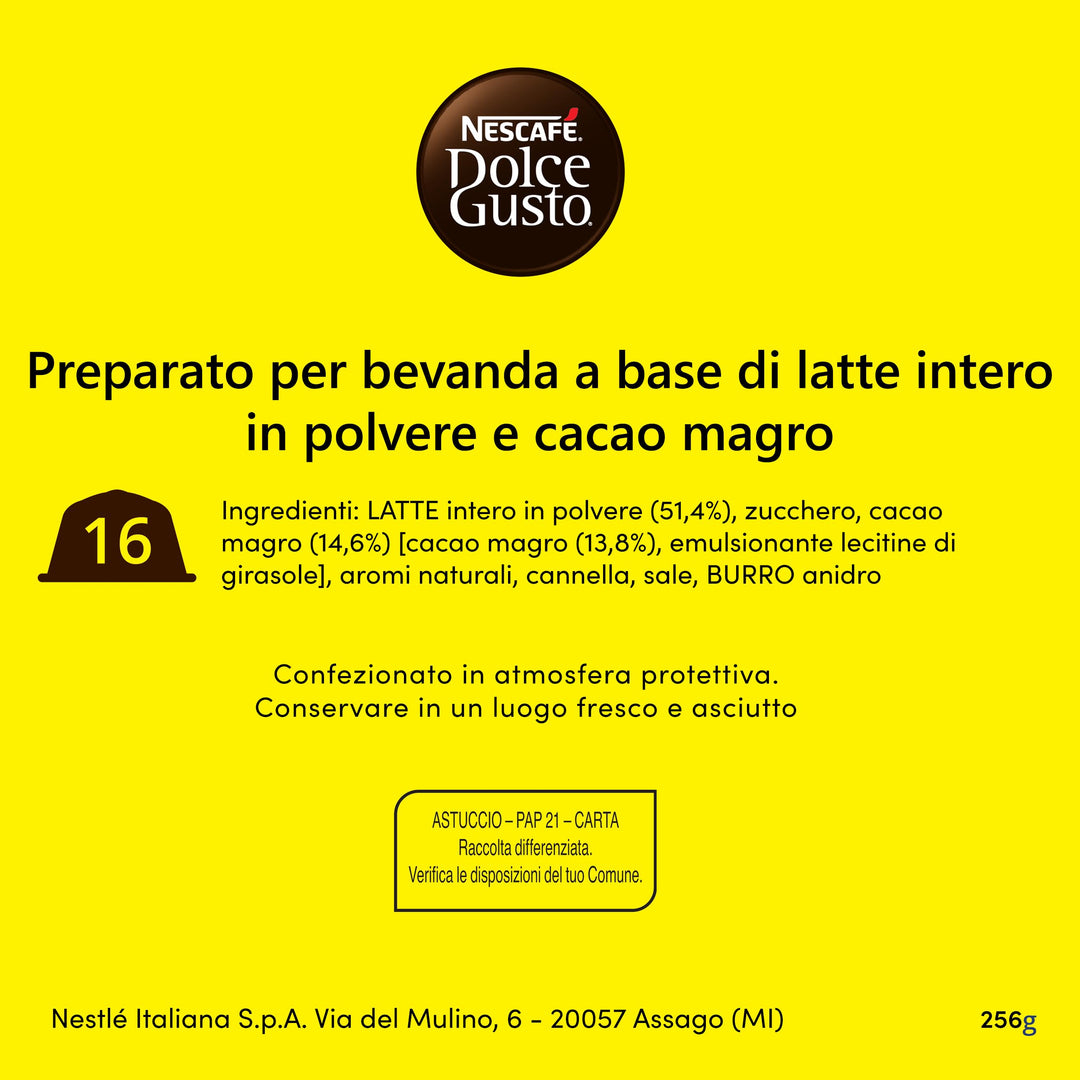 Nescafé Dolce Gusto Nestlè Nesquik bevanda al cioccolato - 16 Capsule per Dolce Gusto