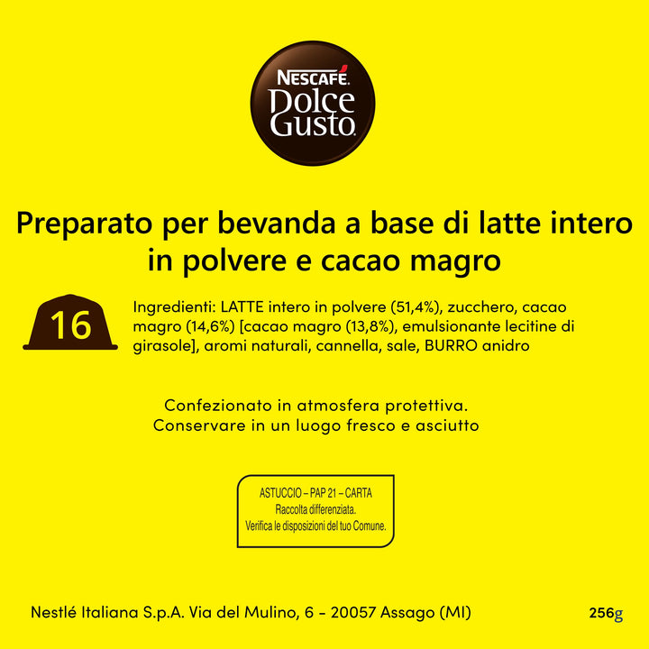 Nescafé Dolce Gusto Nestlè Nesquik bevanda al cioccolato - 16 Capsule per Dolce Gusto