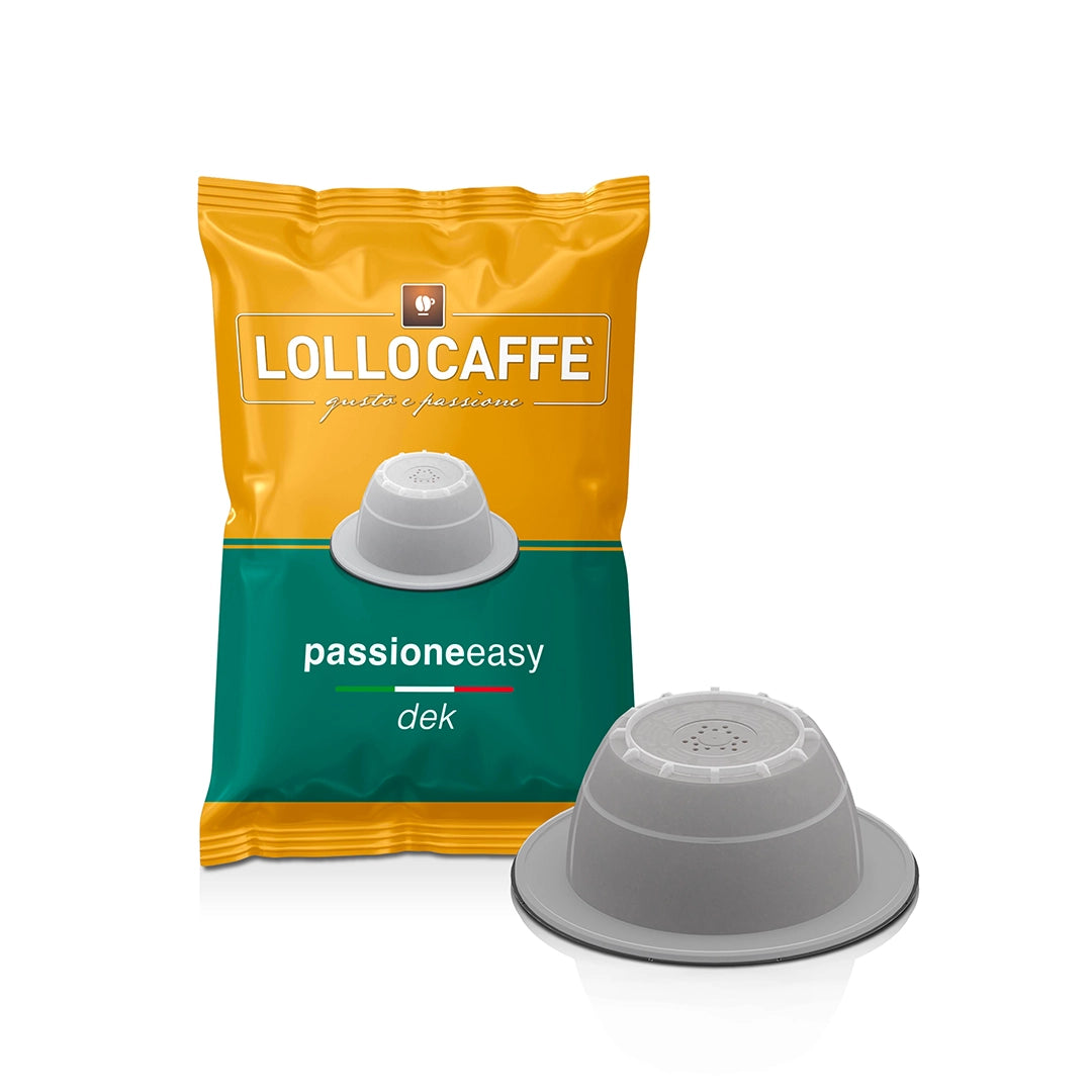 100 Capsule Lollo Caffè Passione Easy Decaffeinato Compatibili Bialetti