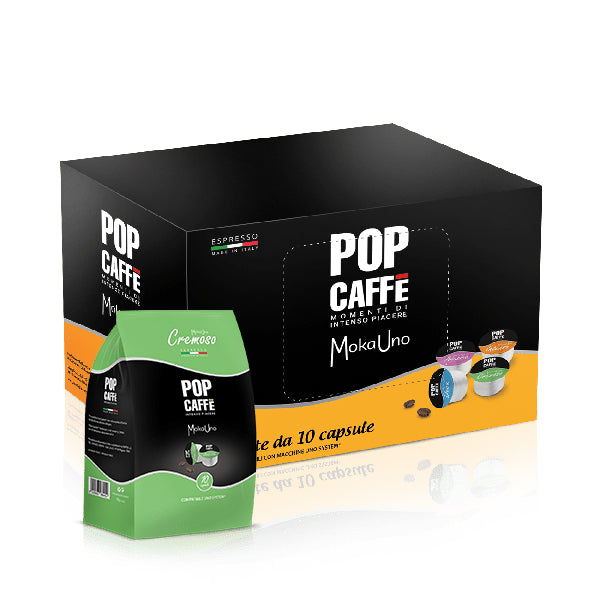Pop Caffè 10 Capsule Compatibili Moka Uno System - Cremoso