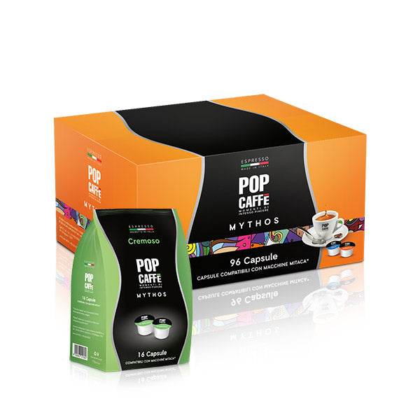 Pop Caffè 16 Capsule Mythos Miscela 2 Cremoso - compatibili per Illy Mps e Mitaca Mps