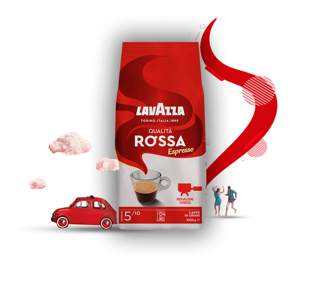 1 kg Lavazza Caffè in Grani - Qualità Rossa